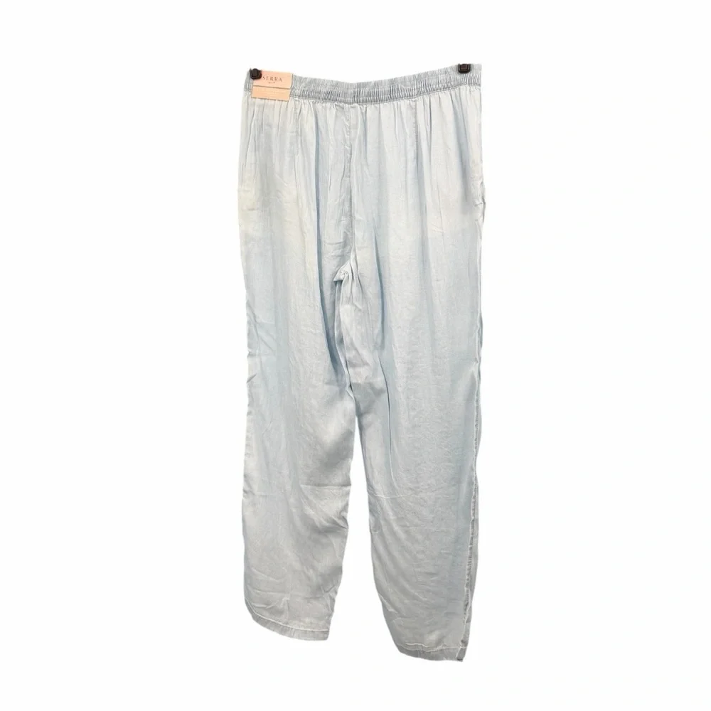 Serra Joggers Womens L 100%Lyocell Pullon Elastic Waist Pockets Lightweight